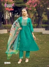 Madhu Vol 1 By Mystic 9 Mul Chanderi Kurti With Bottom Dupatta